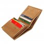 Preview: Kreditkartenetui Leder Kartenbox Kreditkartenbörse mit Scheinfach Vintage 40026